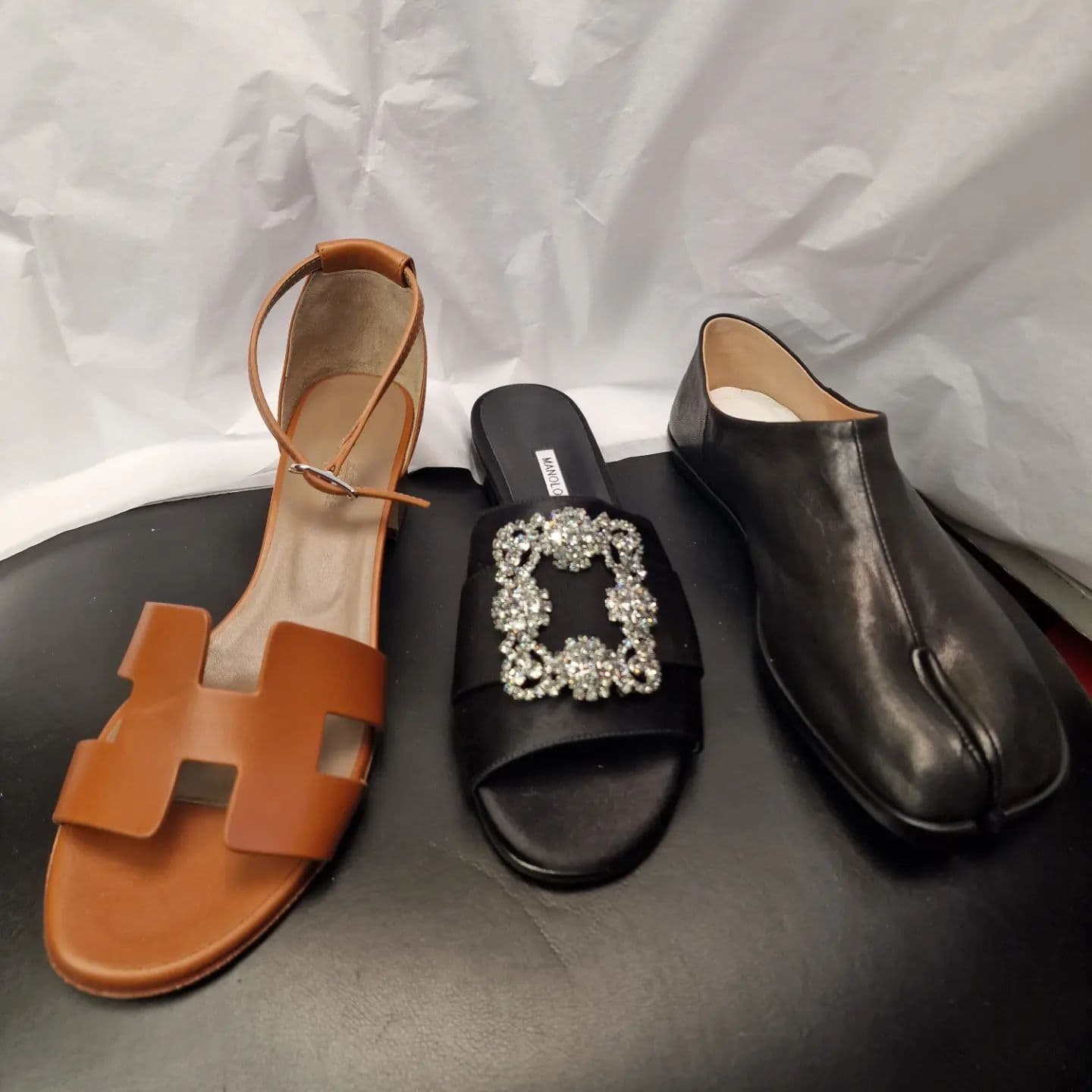 Luxury designer shoes collection repaired and restored by George Shoe Repairs London